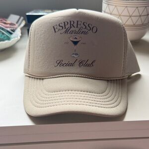 Espresso Martini Social Club Beige Trucker Hat